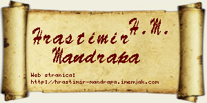 Hrastimir Mandrapa vizit kartica